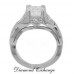 2.15 CT Princess Cut Diamond Engagement Rinf For Ladies